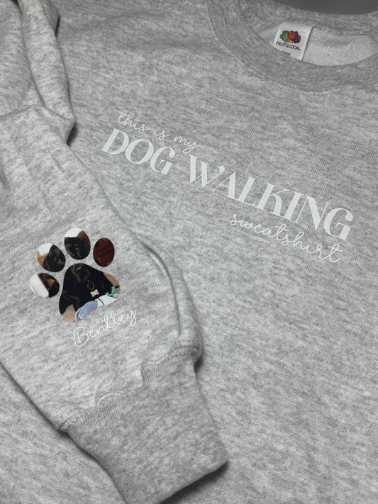 Dog walking sweatshirt